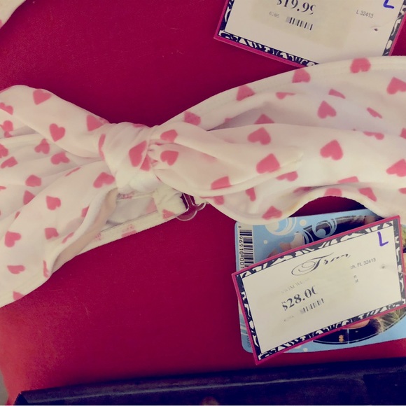 TRAN Pink Sweetheart Bikini Size Large NEW WITH TAGS - Picture 5 of 6